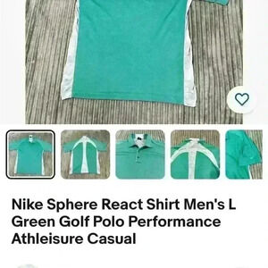 VTG Nike sphere React Golf Polo shirt Medium short sleeved